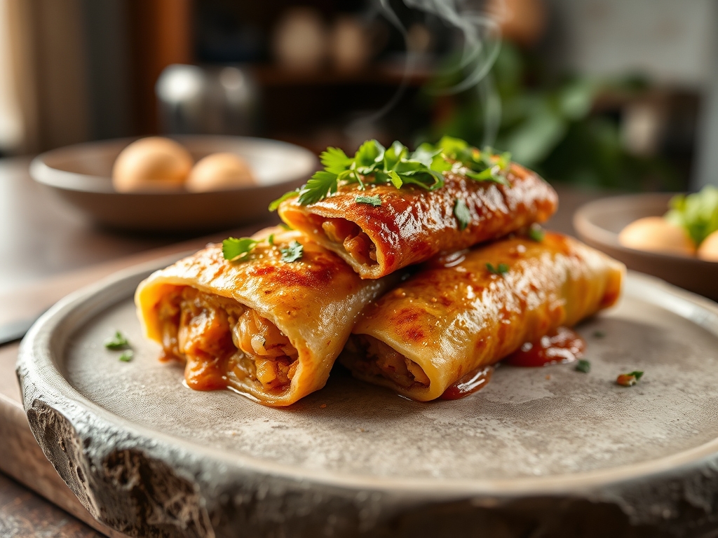 Freshly prepared chimichanga chicken recipes