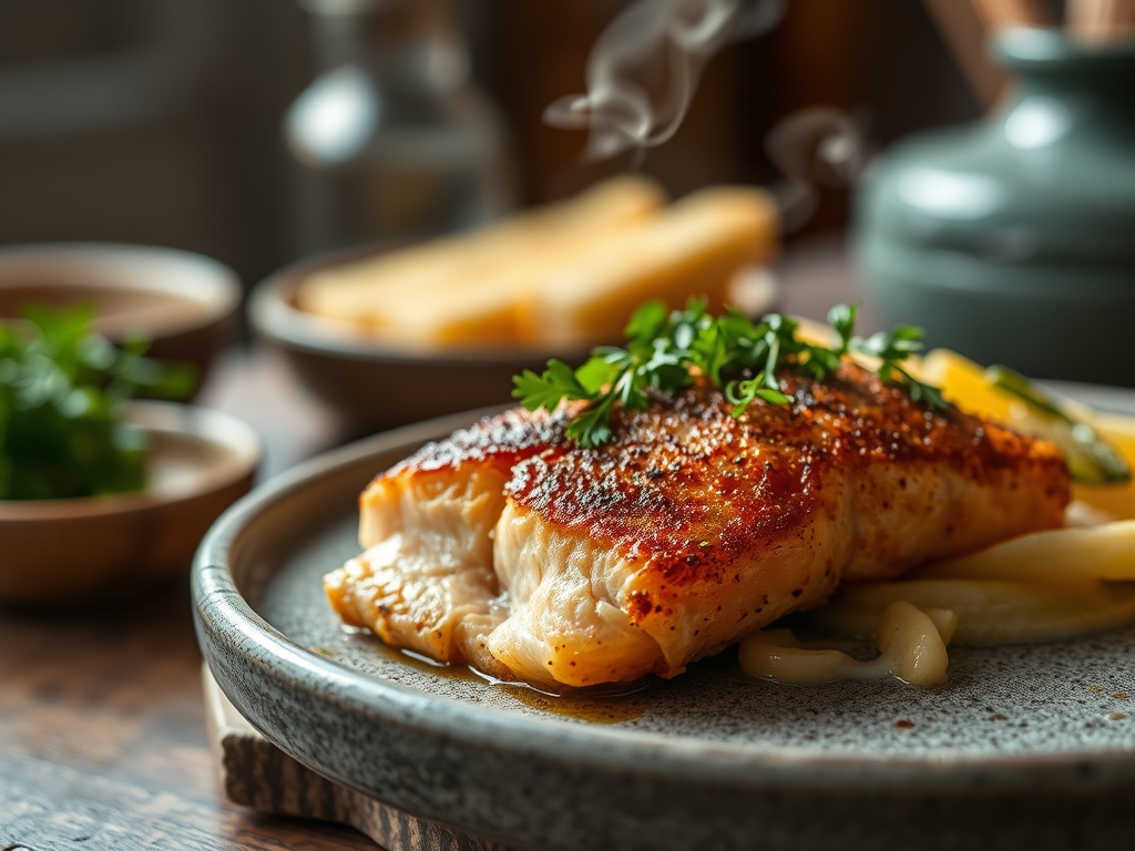 Freshly prepared deep fried salmon recipes