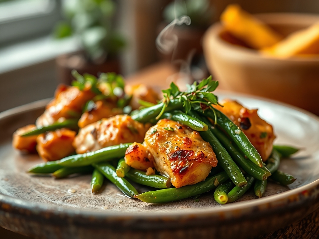 Freshly prepared green bean chicken recipes