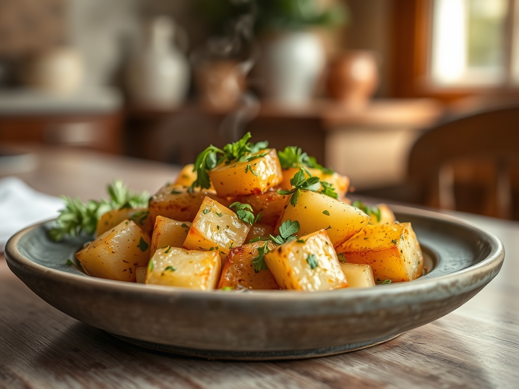 Freshly prepared new potato recipes salad