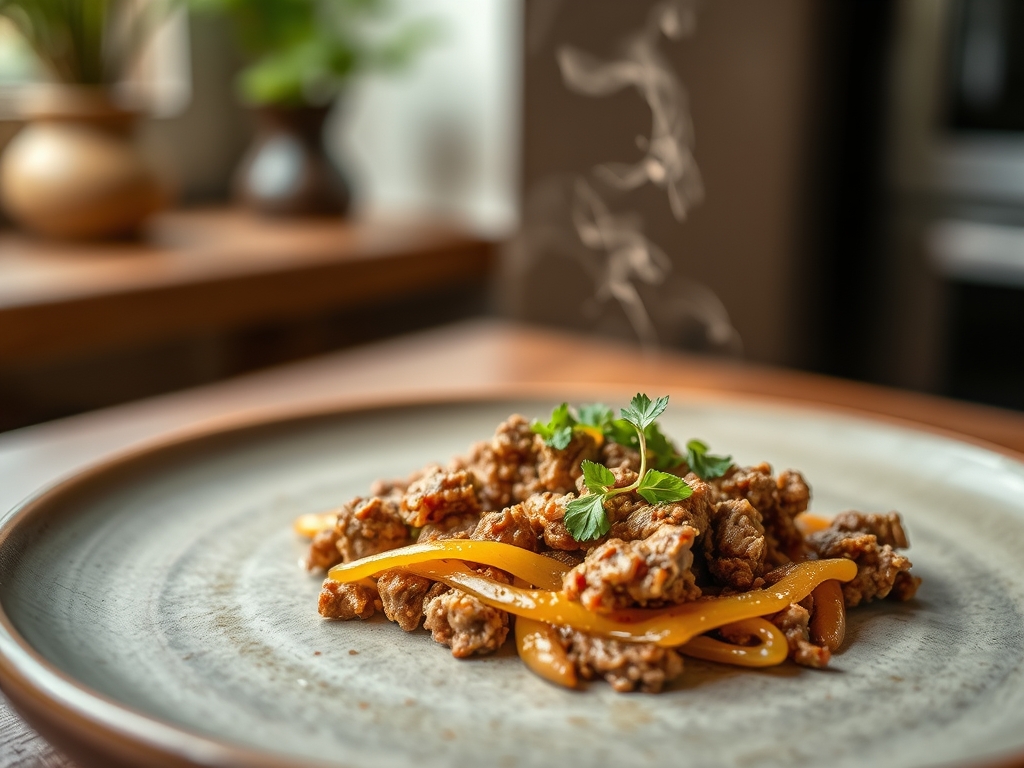 Freshly prepared tasty ground beef recipes