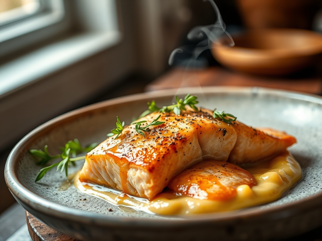 Freshly prepared vegan salmon recipes